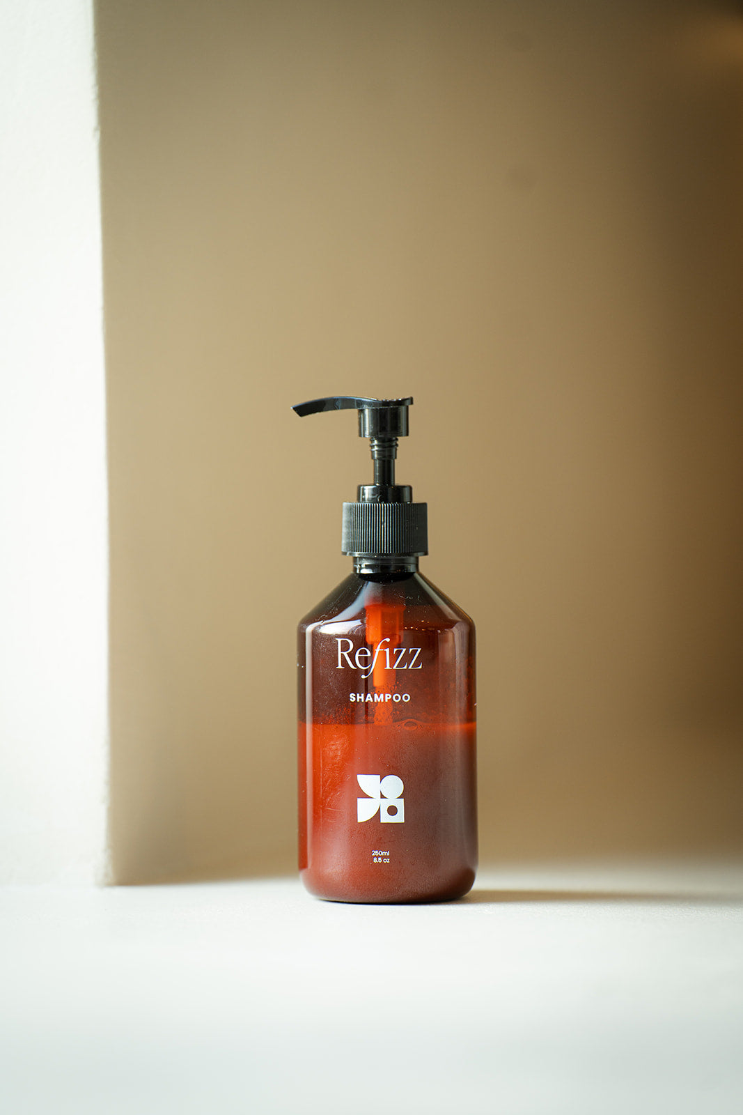 natural shampoo bottle